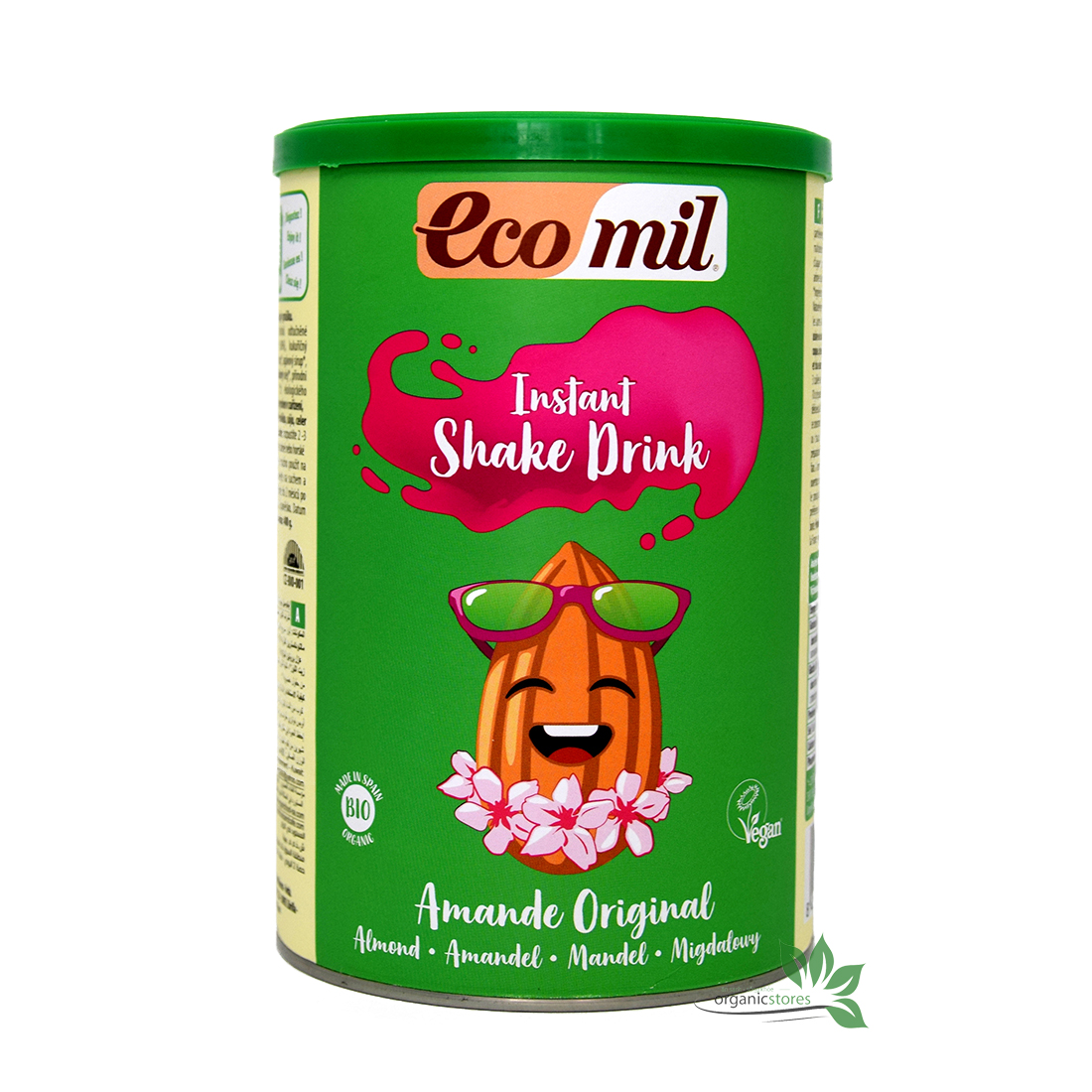 Organic almond powder sugar 400g-ECOMIL
