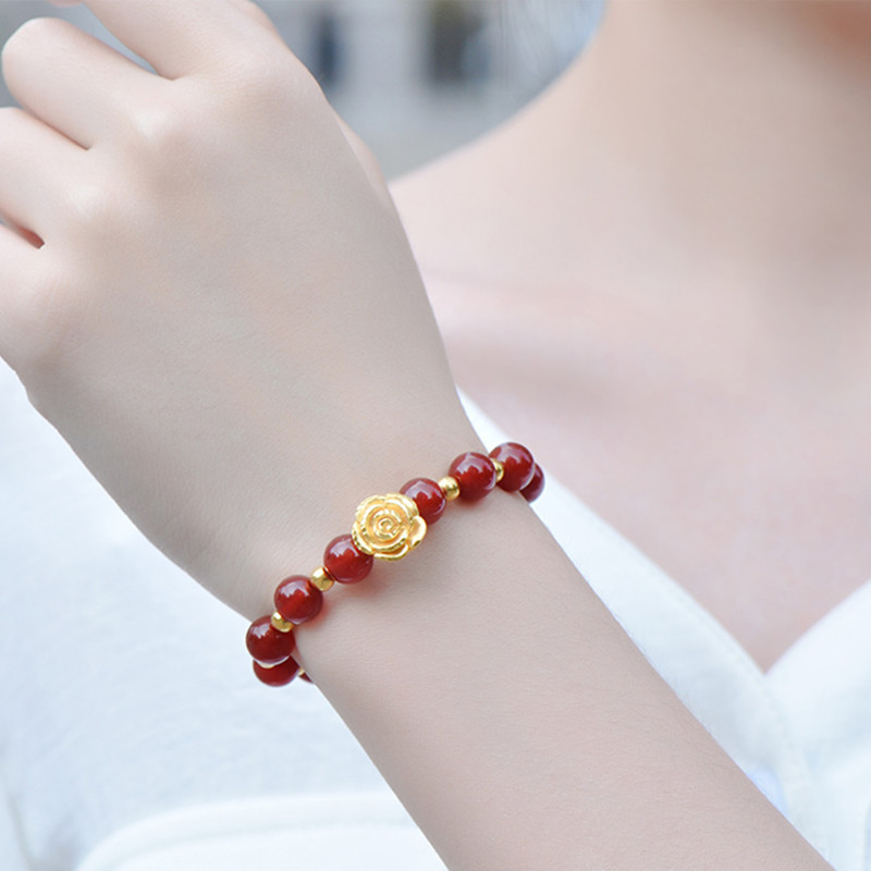 [HCM] VÒNG TAY PHONG THUỶ **MÃ NÃO ĐỎ** CHO NỮ. [ PHÙ HỢP VỚI MỆNH THỔ + HOẢ ]