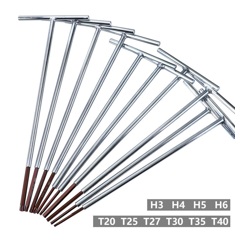Byssherer 1 Chiếc Cờ Lê Lục Giác Hình Chữ T Kéo Dài Tua Vít Hình Lục Giác Đầu Phẳng S2 Dụng Cụ Cờ Lê Tiết Kiệm Sức Lao Động