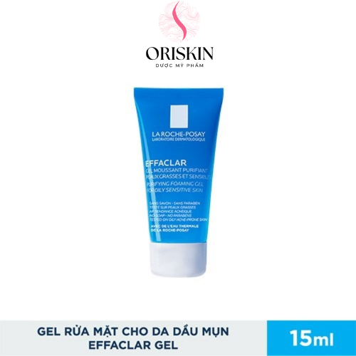 Minisize Laroche Posay- Gel Rửa Mặt Tạo Bọt Làm Sạch, Giảm Nhờn Cho Da Dầu Nhạy Cảm La Roche-Posay Effaclar Purifying Foaming Gel 15ml