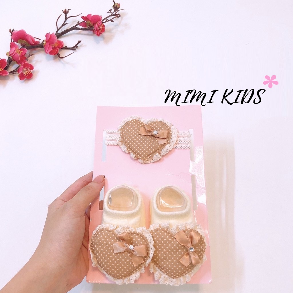 Set tất thú + băng đô sơ sinh (0-1 tuổi)