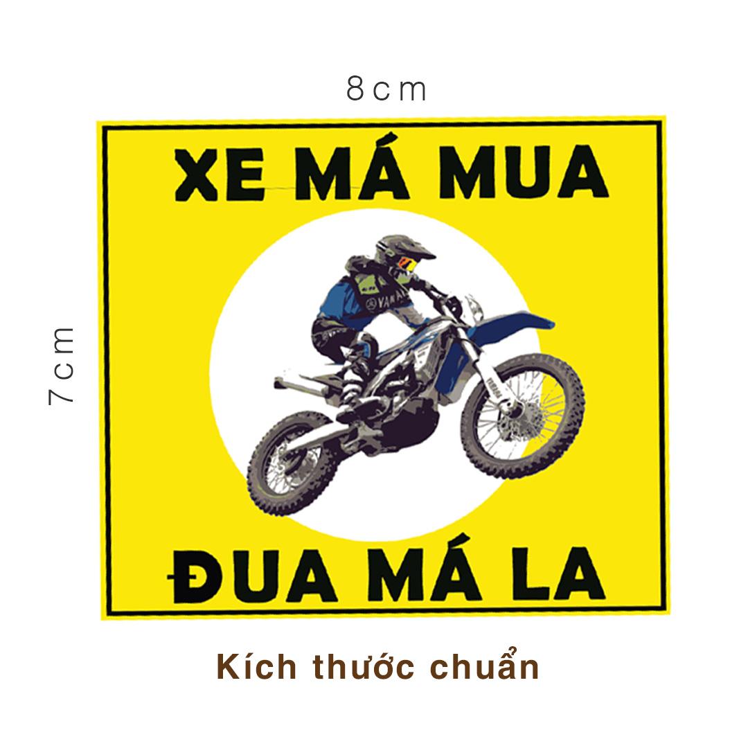[HCM]Combo 2 Logo Sticker dán xe  Đua Má La