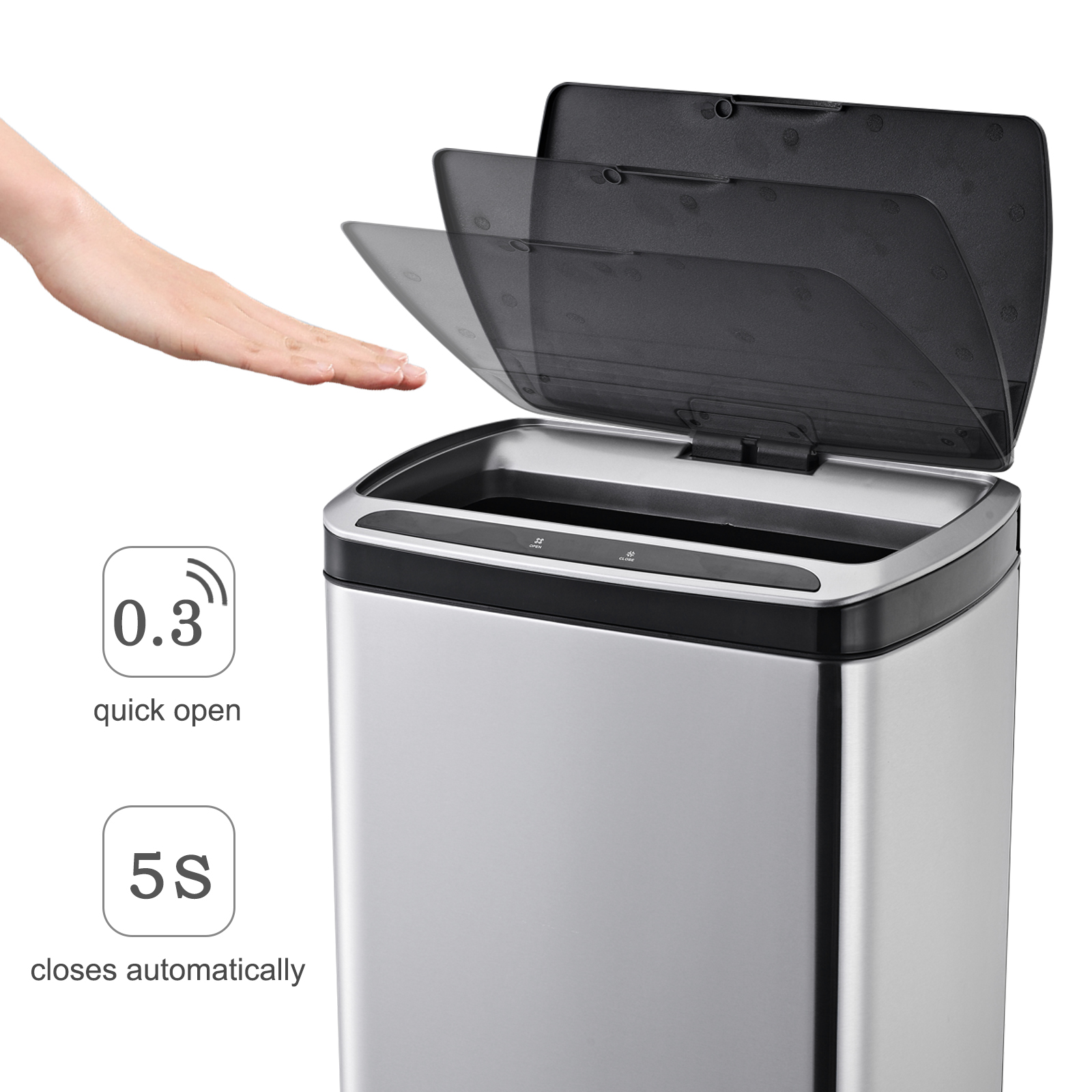 Thùng rác thông minh tự động 50 lít