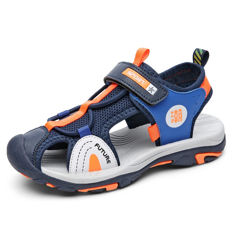 Sandal dép quai hậu rọ chống trượt cho bé trai bé gái học sinh từ 6 đến 13 tuổi siêu nhẹ quai dánRichkidsstore3636