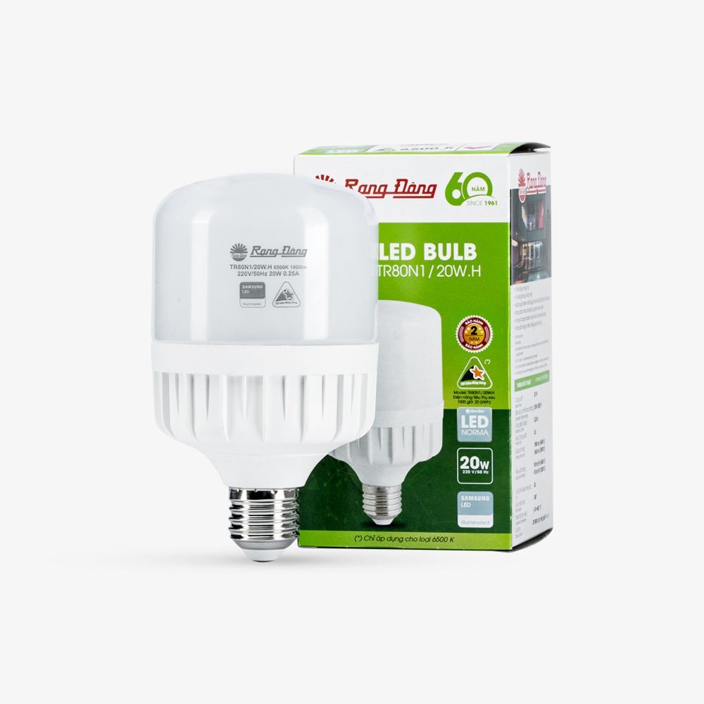 Bóng Led Rạng Đông bảo hành 2năm 1đổi1
