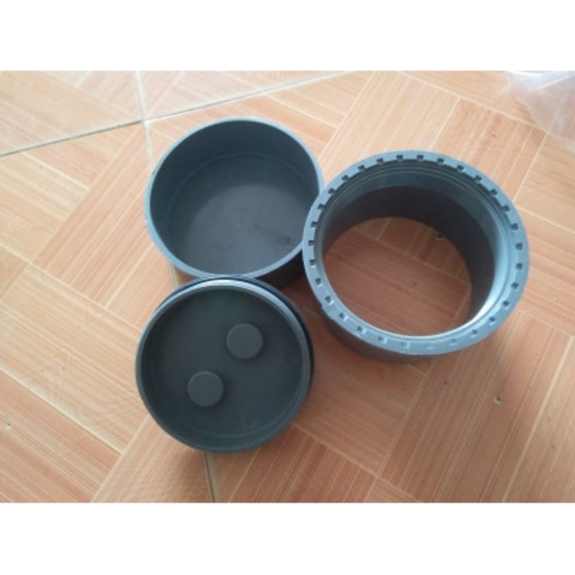 combo bịt xả thông tắc + bịt trơn pvc 160mm