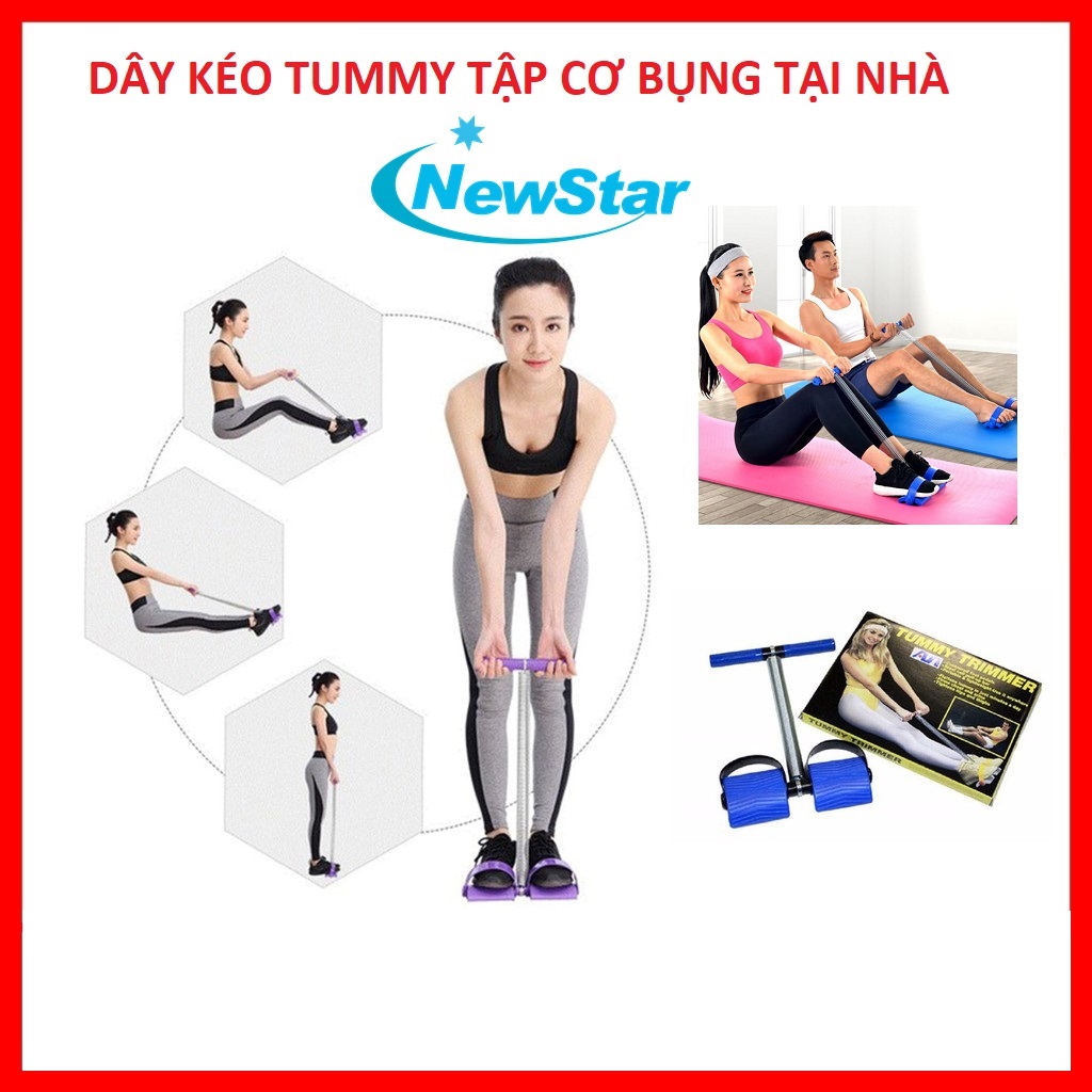 Dây tập bụng tummy, dụng cụ tập thể dục, máy tập cơ bụng, đồ tập gym tại nhà, dụng cụ tập gym cơ bản, tập cơ bụng 6 múi Tummy Trimmer, Dây kéo lò xo co giãn