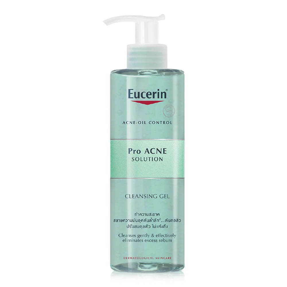 Sữa Rửa Mặt Eucerin Cho Da Nhờn Mụn Eucerin Pro ACNE Solution Cleansing Gel 200ML - 400ML