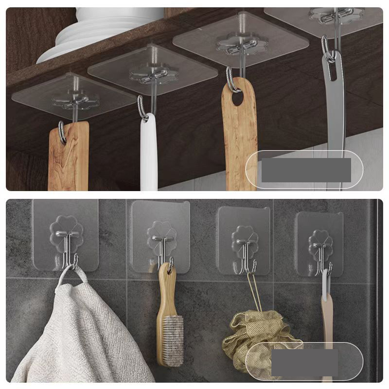 Wall hooks wall mounted free punch hook clothes paste suction head bearing marker price đỡ studs viscose strong adhesive hook hook