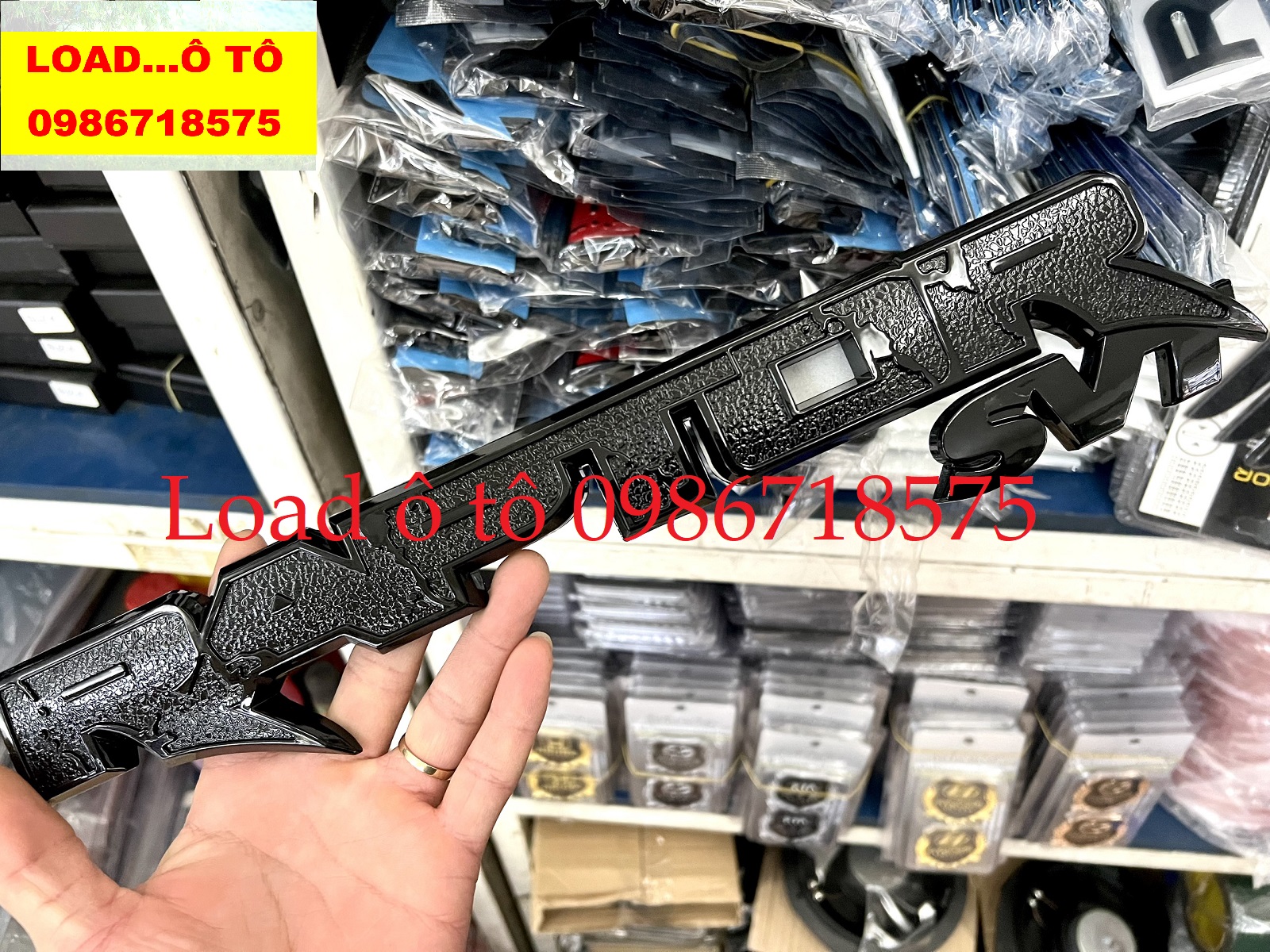 Chữ dán logo ranger raptor cao cấp mẫu nhựa sơn cao cấp đỏ đen
