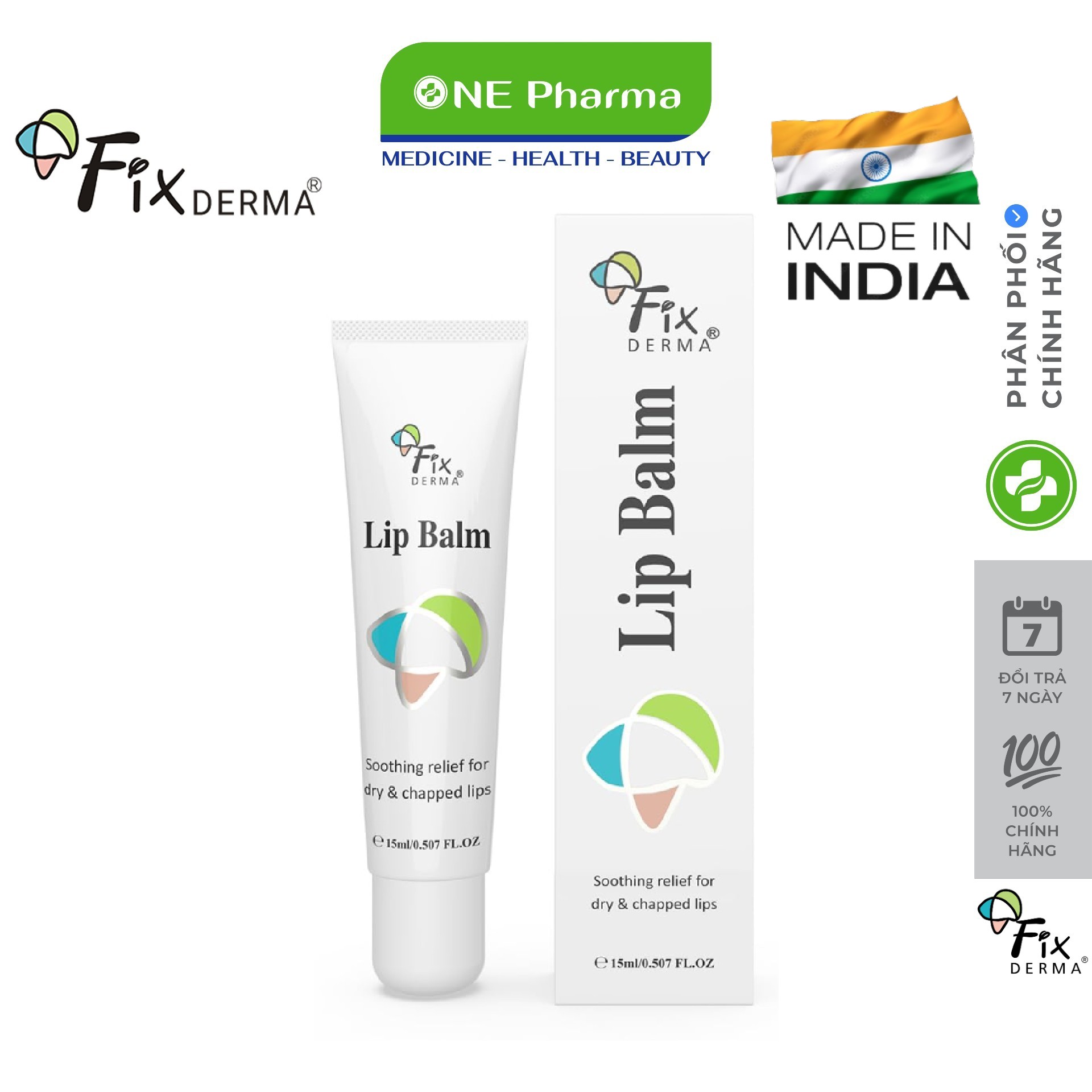 Son dưỡng môi Fixderma Lip Balm 15ml
