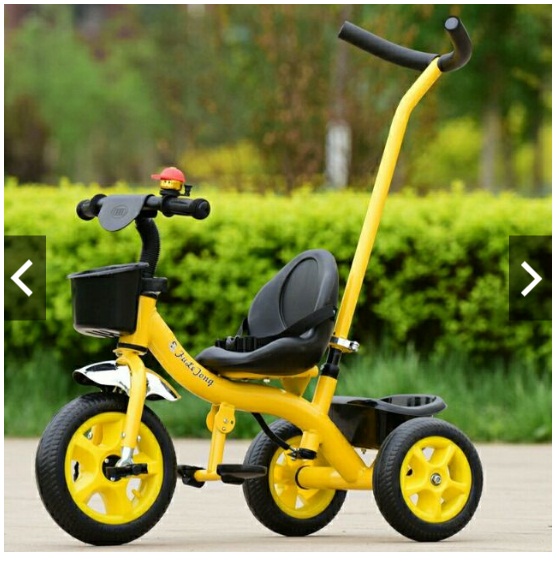 Xe đẩy 3 bánh có bàn đạp có đế chân cần đẩy cho Bé hàng Cao Cấp