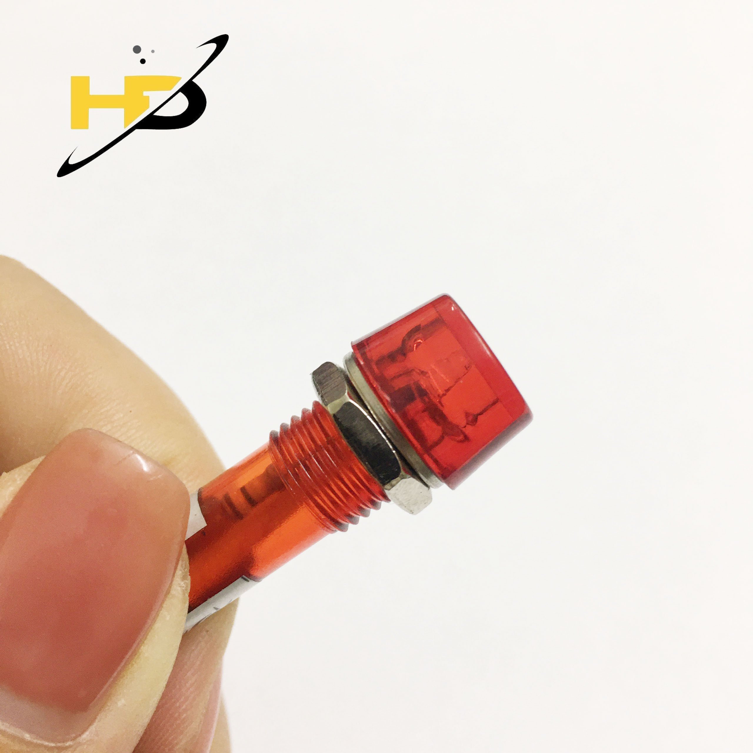 [5 CON] Led Đèn Báo Màu Đỏ 10mm Tín Hiệu Đèn AC 220V, Led Đỏ 220V 10mm