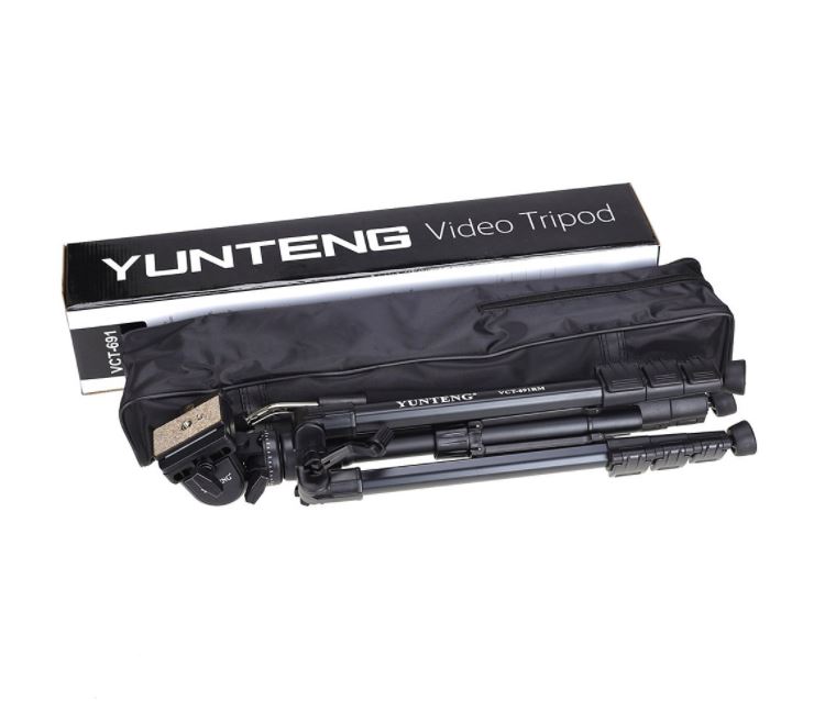 Chân máy ảnh tripod YUNTENG VCT–691 (tặng kẹp điện thoại)