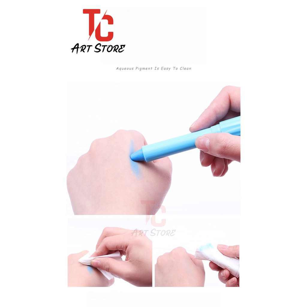 Màu Vẽ Lên Mặt Baoke Ch06 (Hộp 6 Màu) ( Vẽ Lên Da, Body)
