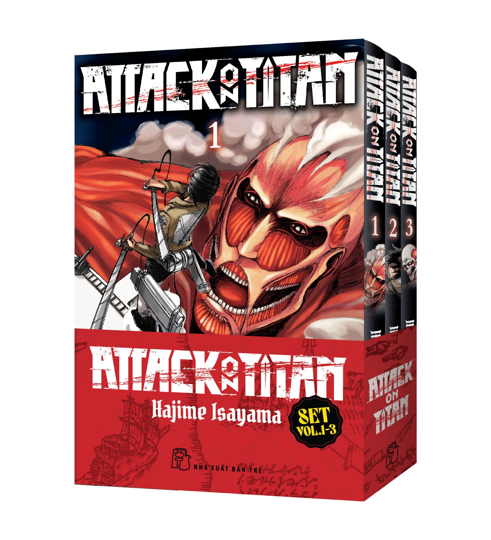 Bộ manga - attack on titan - tập 1 - 3 - tặng kèm card pvc + card shikishi - hajime isayama