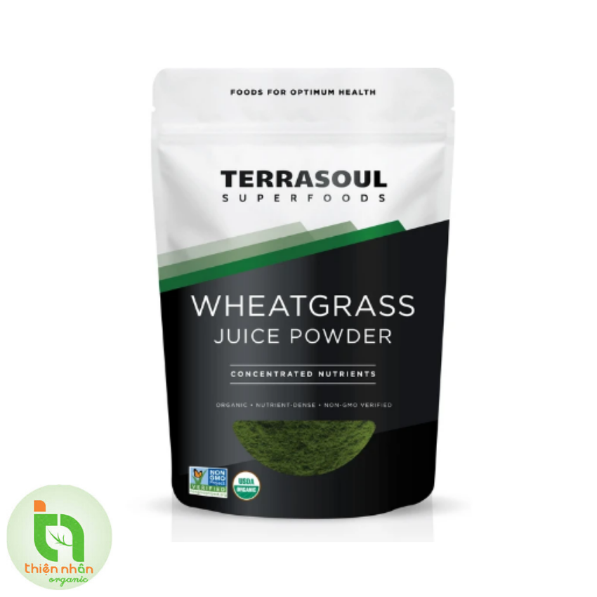 [HCM]Bột nước ép cỏ lúa mì wheatgrass terrasoul hữu cơ 141g