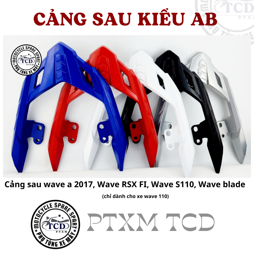 Cảng sau Màu kiểu AB (chỉ dành cho Wave 110) cho Wave a 2017, Wave RSX FI, Wave S110, Wave blade
