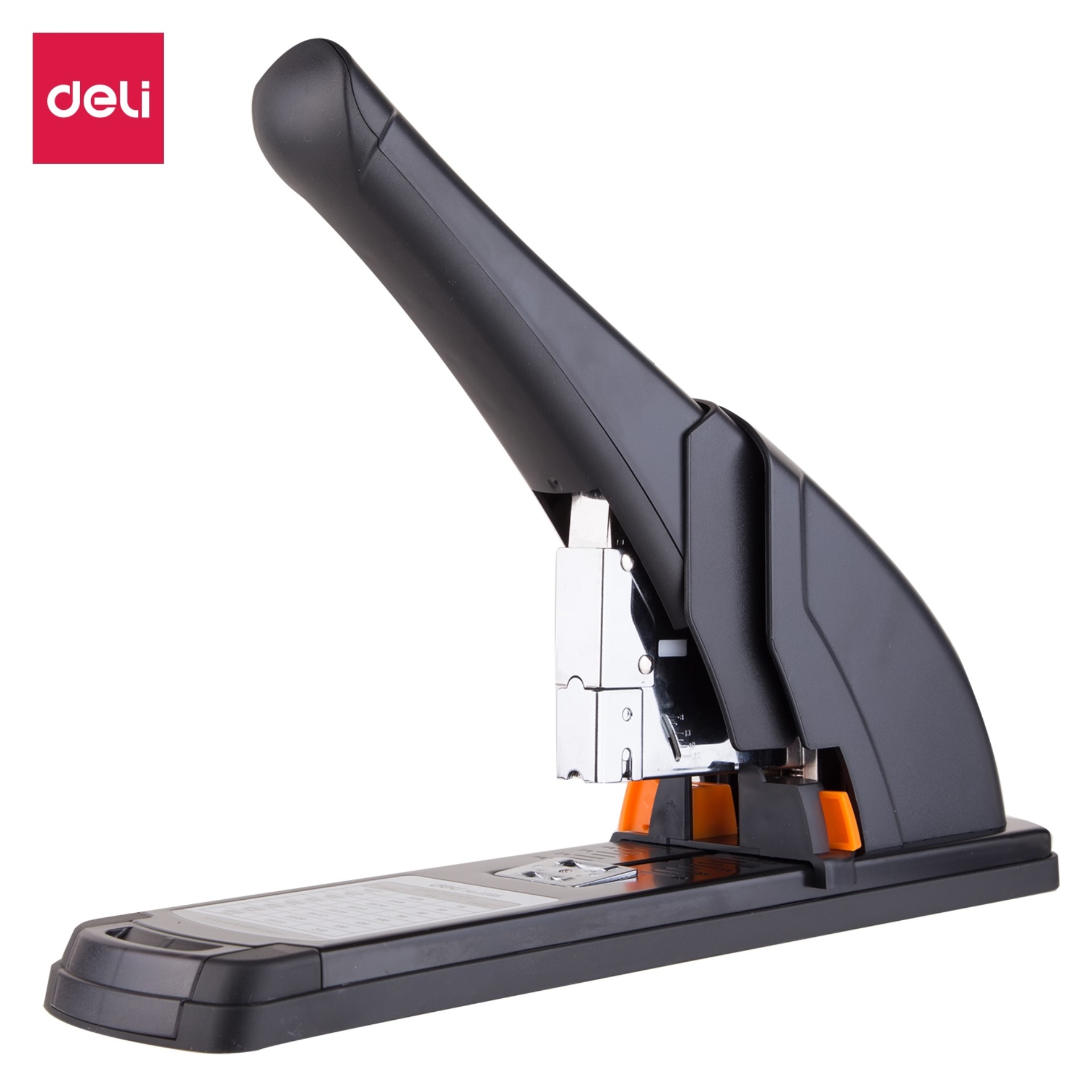 Dập ghim Deli, cỡ lớn, 210 trang, Đen 1 cái E0385
