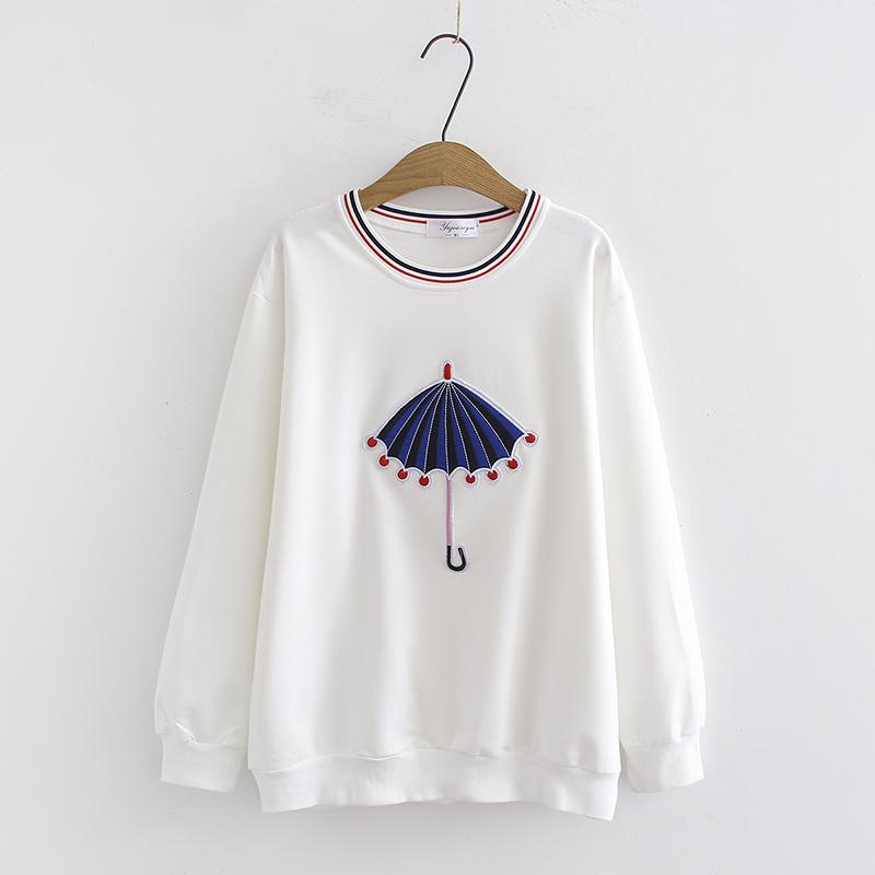 Ukuran besar baju wanita adik perempuan gemuk pakaian musim dingin Versi Santai Korea Kaos Sweater perempuan mm2018 model baru kerah bulat Lengan panjang Patch Atasan