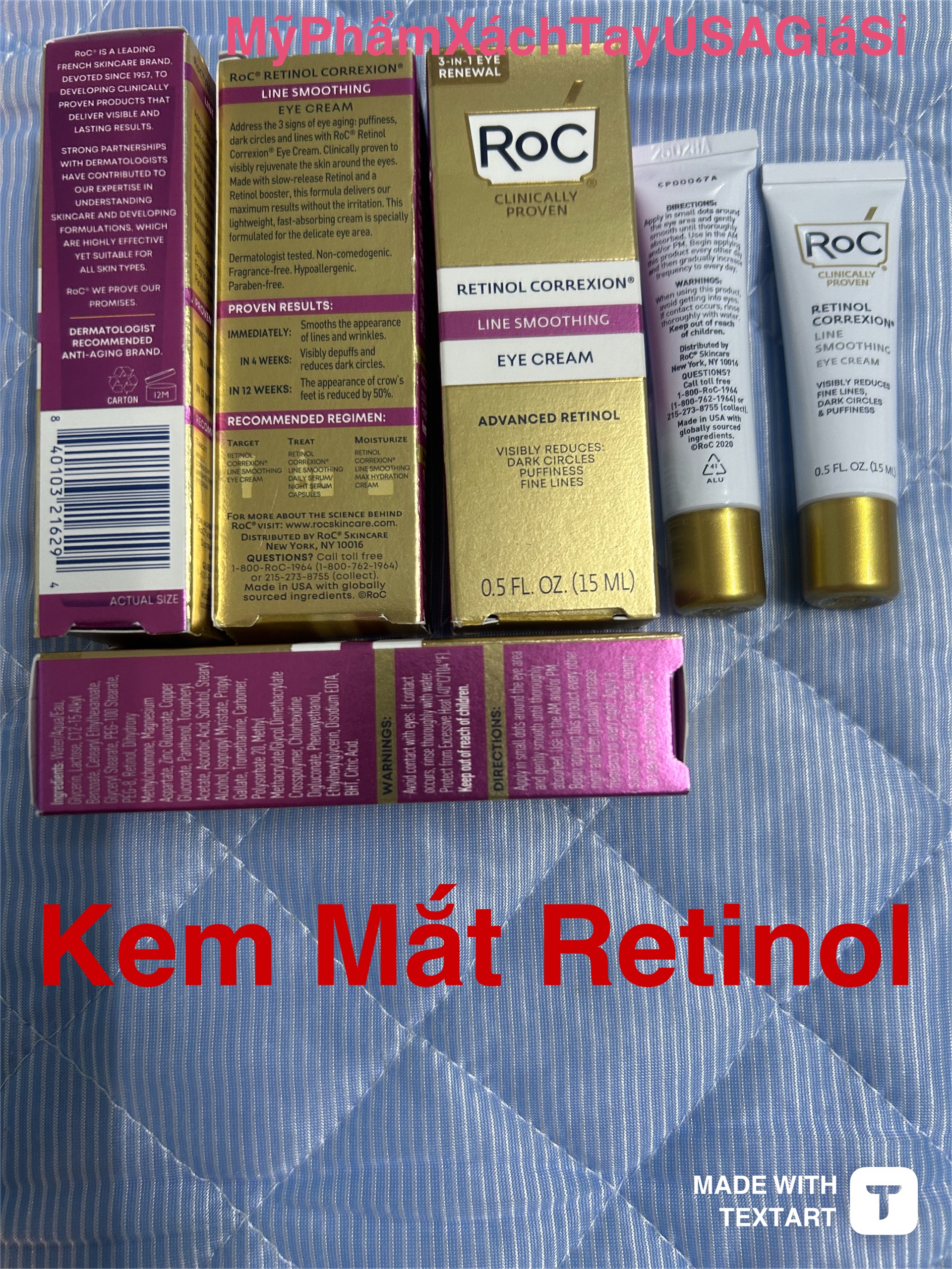 Kem mắt RoC Retinol Correxion Eye Cream 15ml