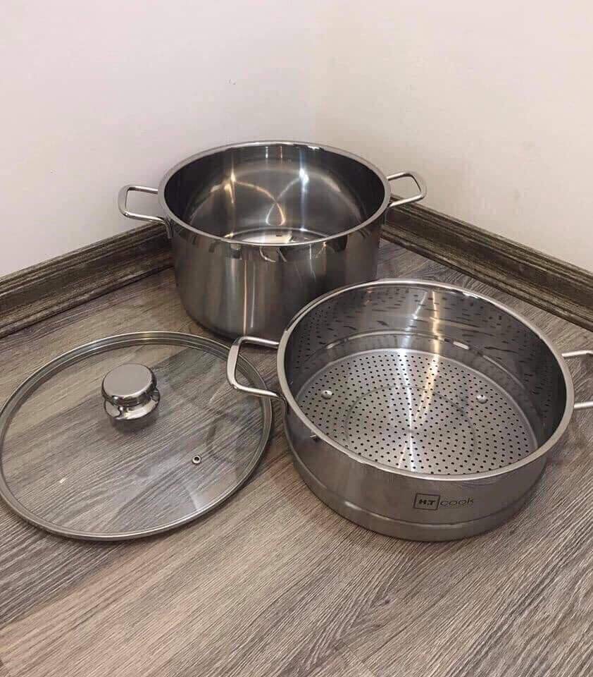 BỘ NỒI XỬNG HẤP H.T COOK 28CM