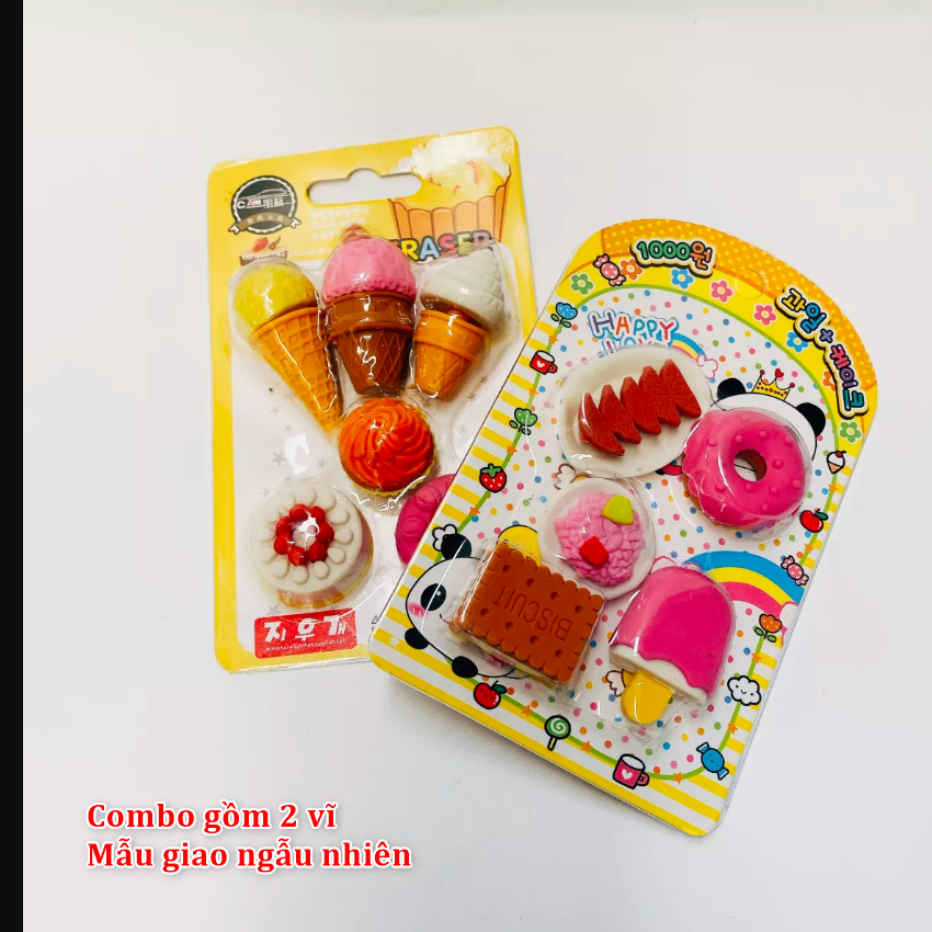 Gôm vĩ dễ thương - combo 2 vĩ - mẫu ngẫu nhiên