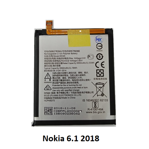 Pin nokia 5.1 6.1 he345