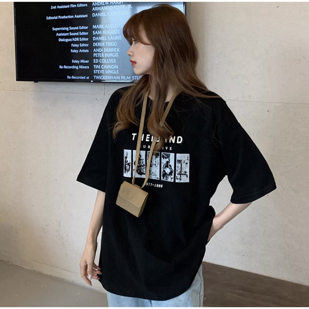 Áo Thun Tay Lỡ Form Rộng, Áo T Shirt The Band Cotton Oversize AT19