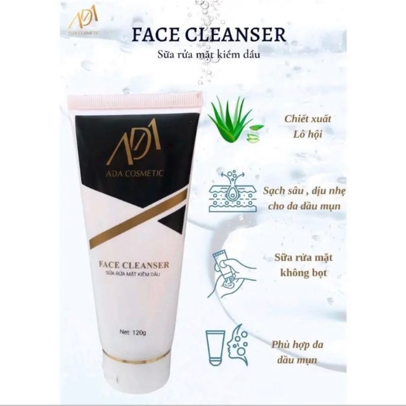 Sữa Rửa Mặt Không Bọt ADA Kiềm Dầu