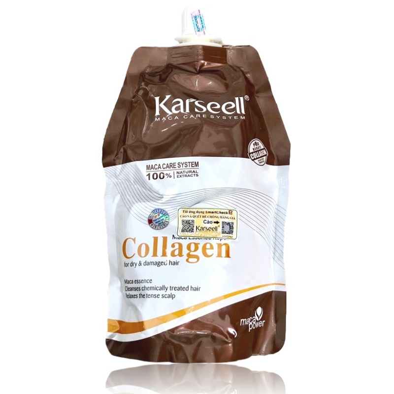 Dầu ủ tóc Collagen Karseell Maca siêu mềm mượt cho tóc khô hư tổn 500ml giá rẻ