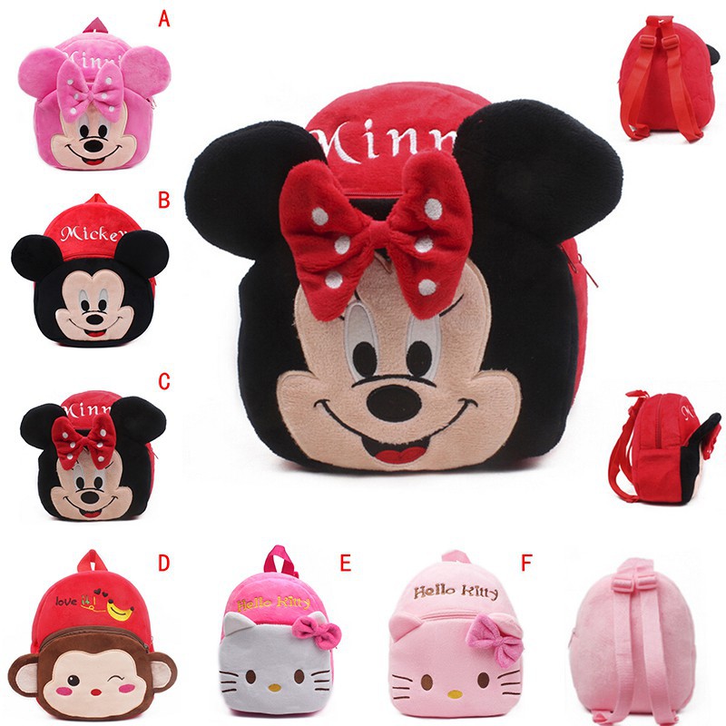 Balo Vải Bông Mickey Cho Bé