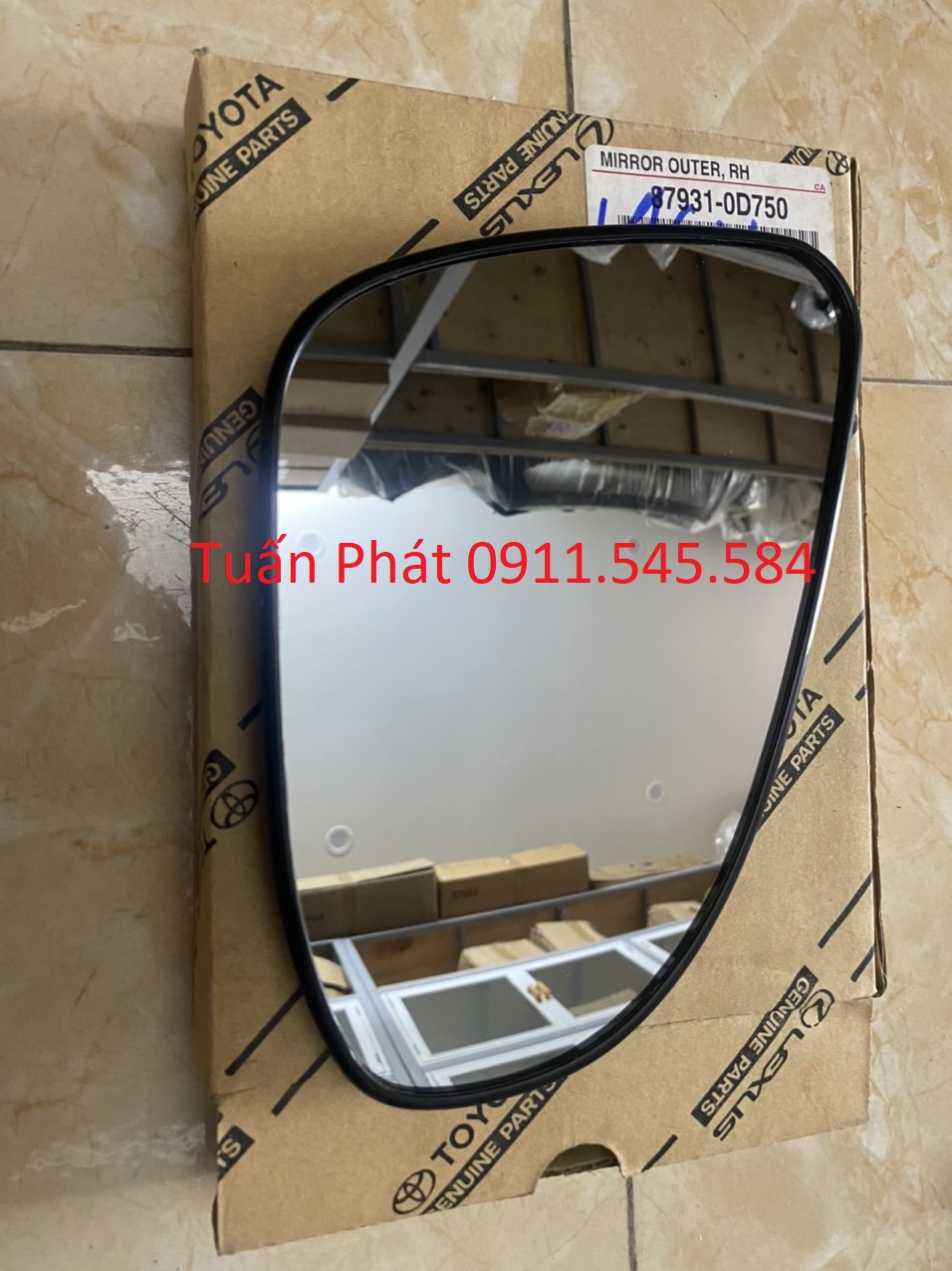 Mặt gương chiếu hậu toyota vios, altis, camry, yaris 2014-2019 chính hãng