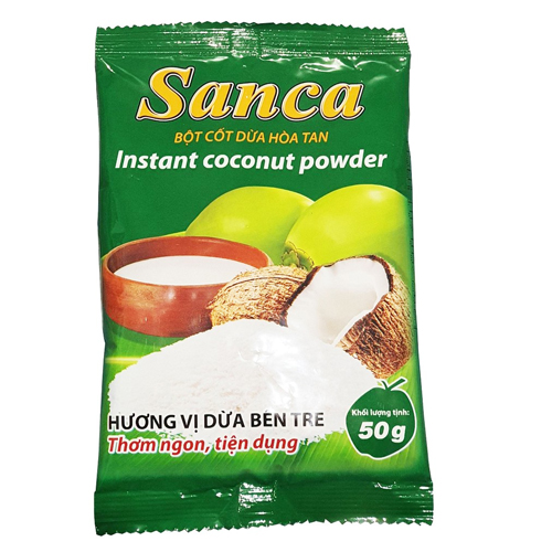 BỘT CỐT DỪA  SANCA - 5 túi 50g