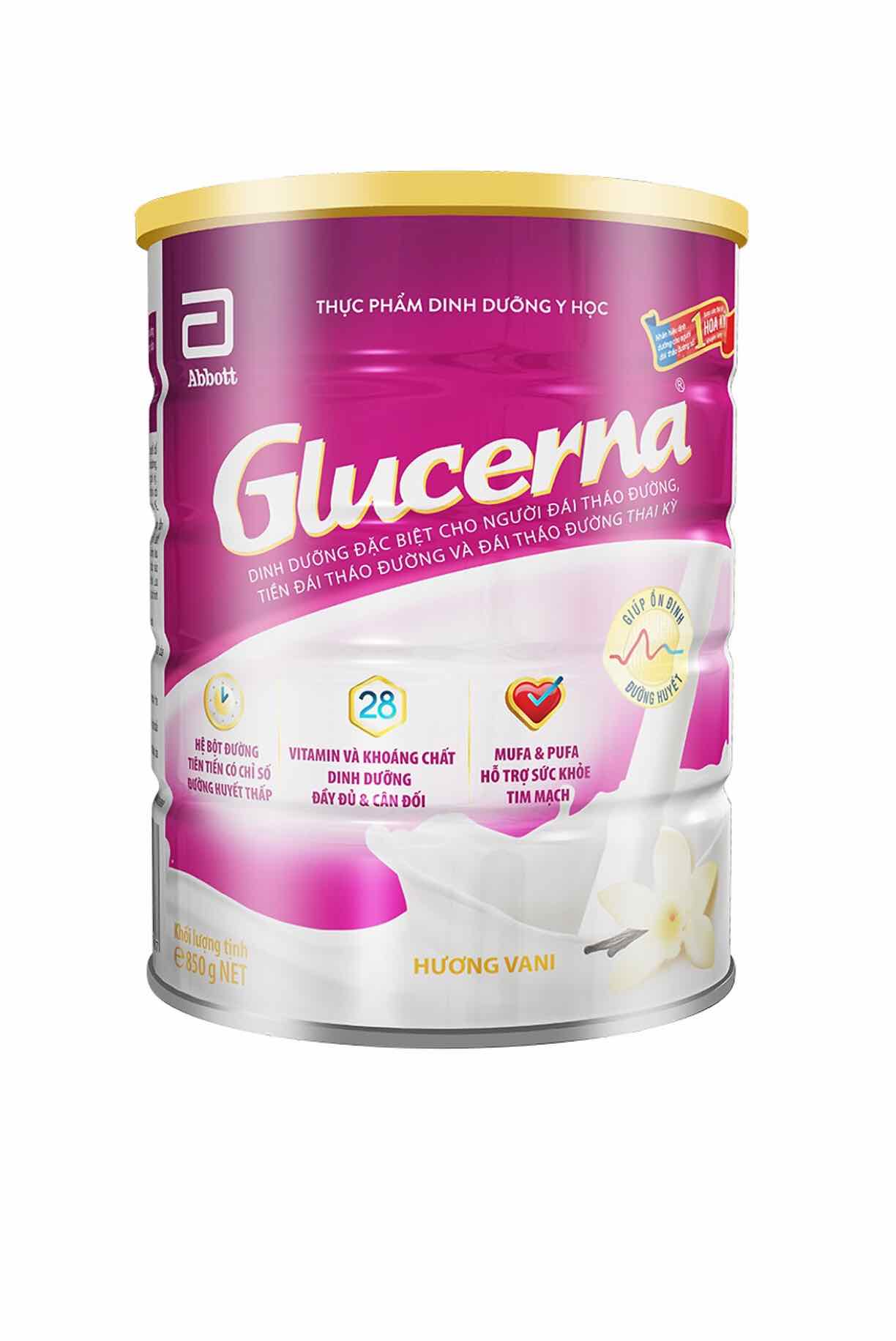 Sữa Glucerna 850g tặng bộ ly thủy tinh - GLTMP
