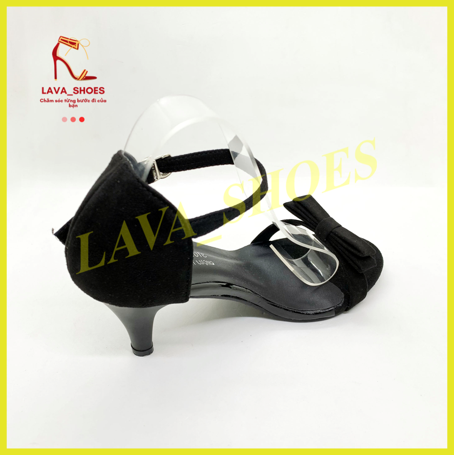 Giày cao gót sandal 7 phân quai nơ - SD98