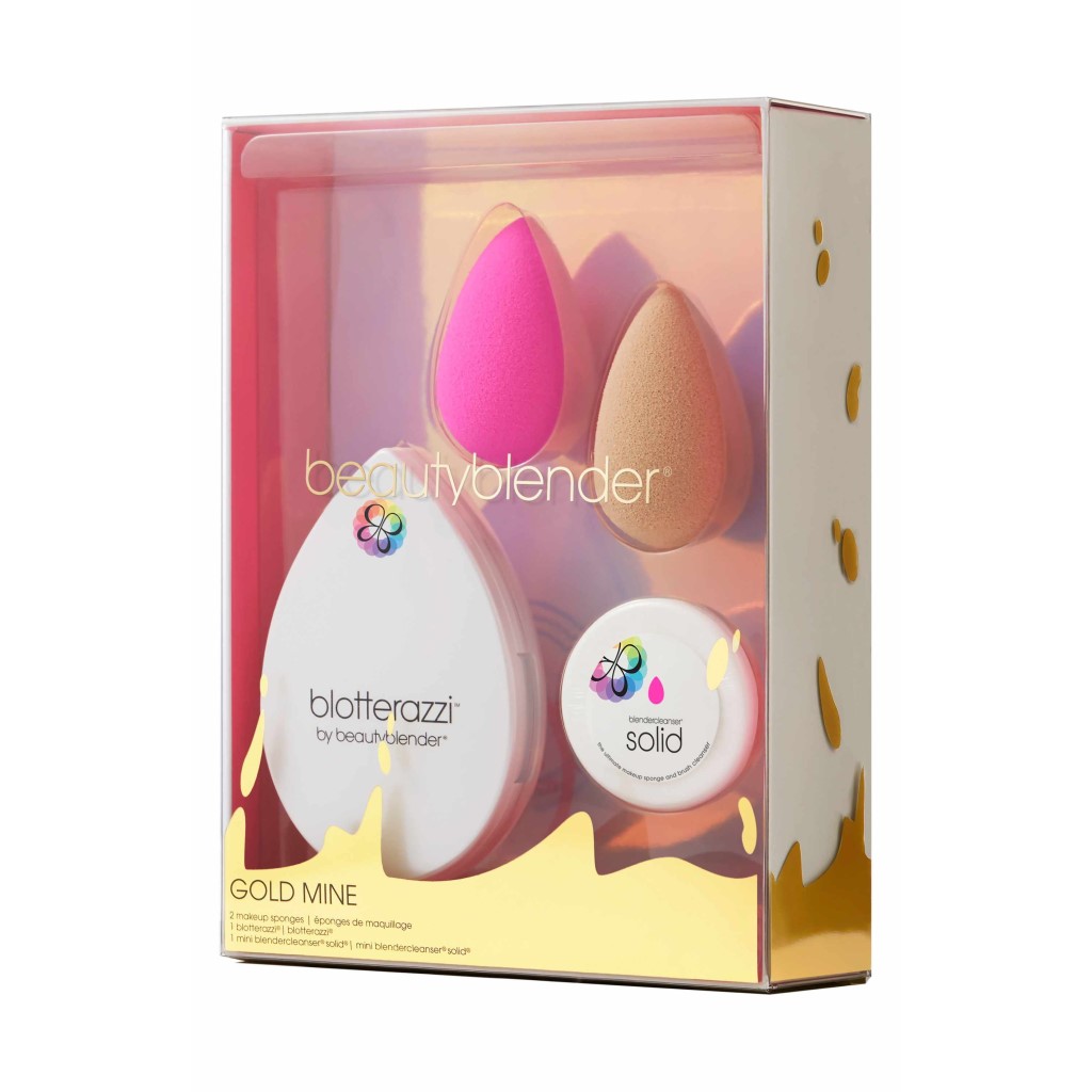 [HCM]Bộ Mút Trang Điểm + Soap Vệ Sinh Beauty Blender Gold Mine
