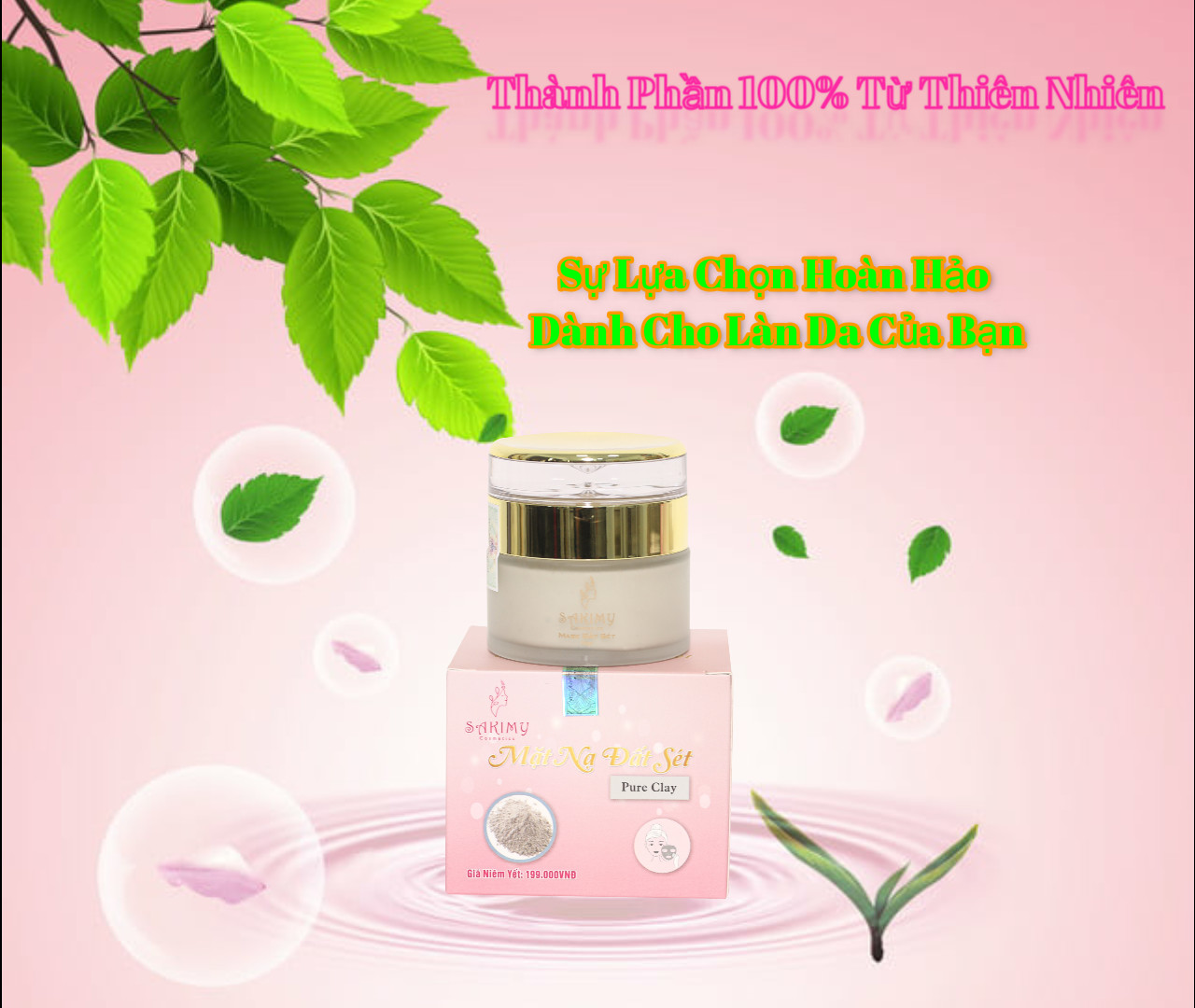 [HCM] Mặt nạ đất sét SAKIMY ( Mast đất sét) chính hãng