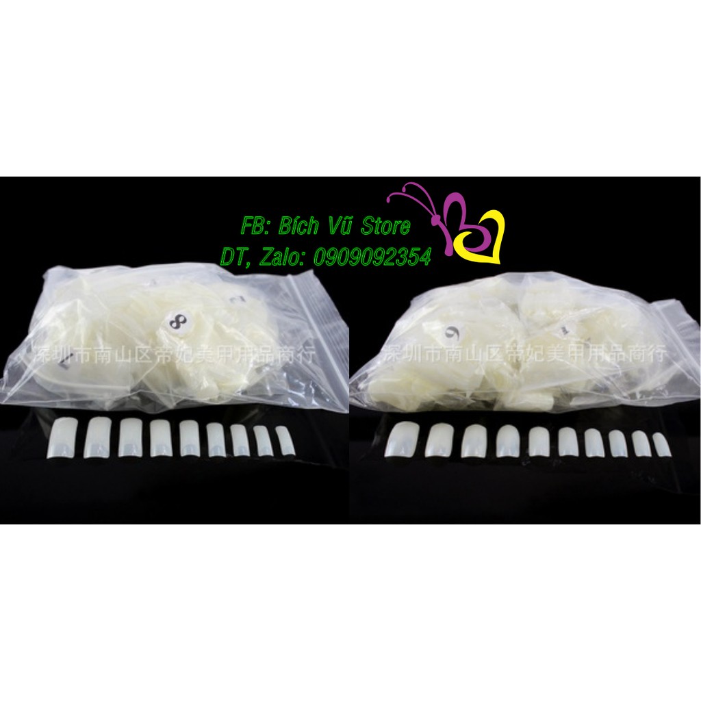 [HCM]500 Móng úp vuông (10size từ size 0-09) cam kết hàng đúng mô tả chất lượng đảm bảo an toàn đến sức khỏe người sử dụng