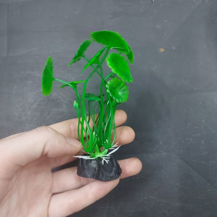 Phụ kiện trang trí bể cá: cây nhựa mini