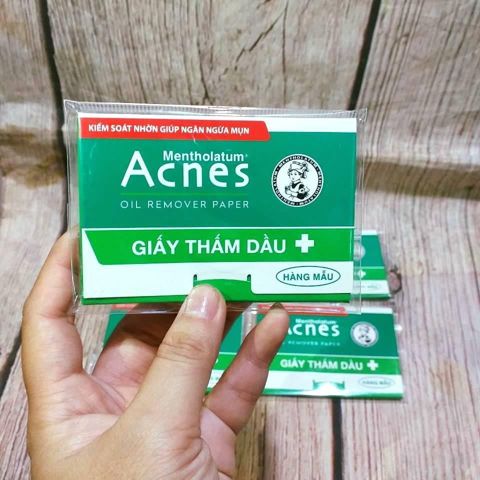 (DÙNG THỬ) Combo 5 gói Giấy thấm dầu Acnes 50 tờ/ gói