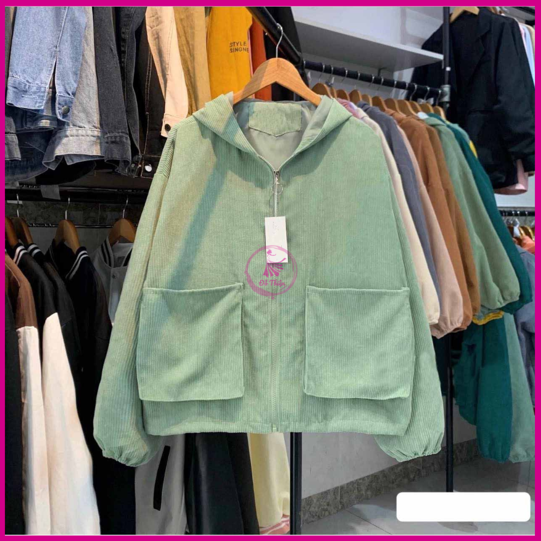 Áo khoác trơn nhung tăm - áo khoác chất liệu nhung tăm đi học đi chơi - đỗ thiện unisex m03