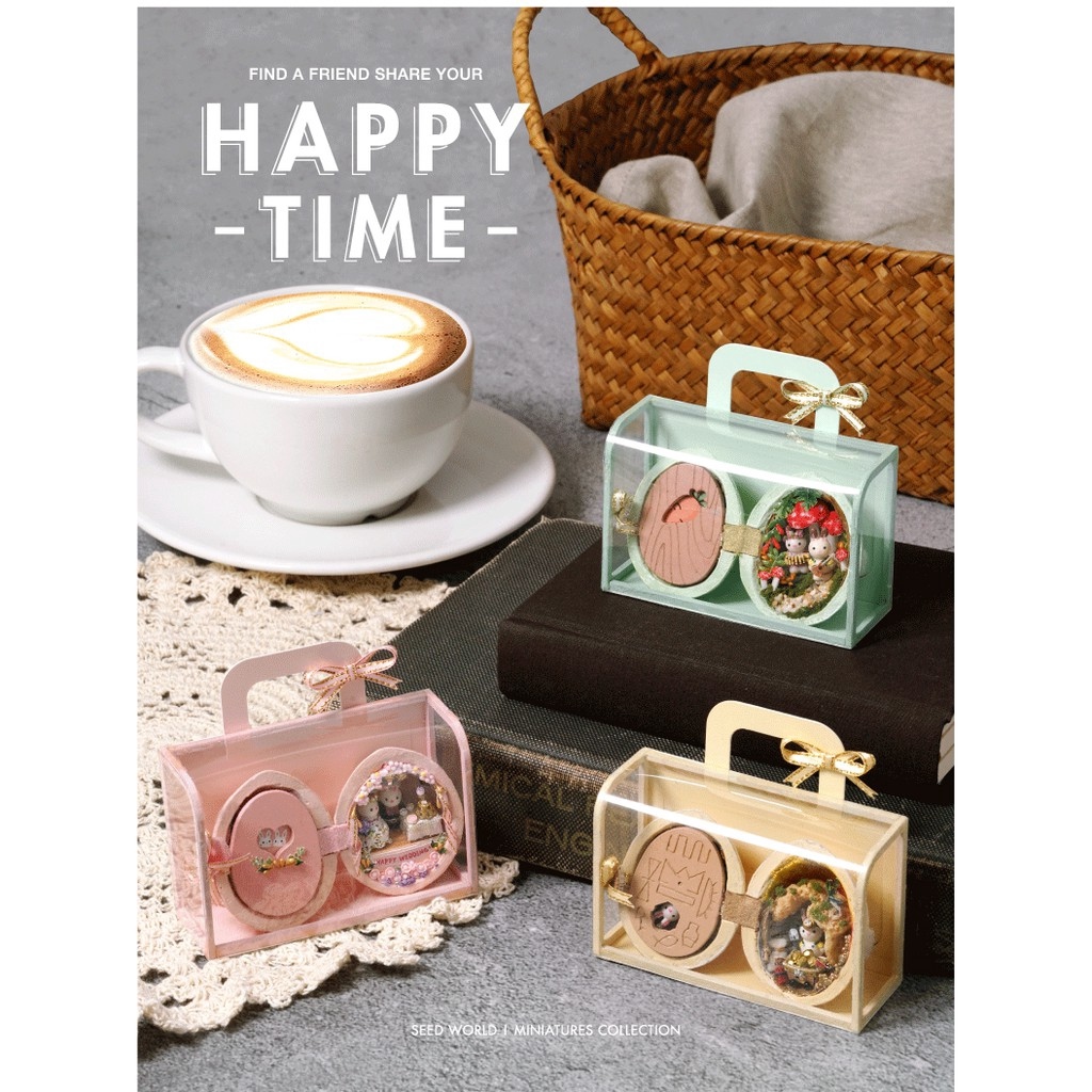 ♛ﺴ Mô hình nhà búp bê gỗ thu nhỏ tự lắp ráp QT28