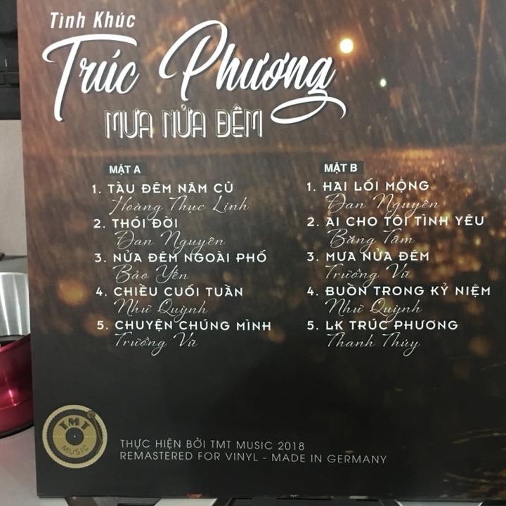 Đĩa than Tình khúc Trúc Phương vinyl lp