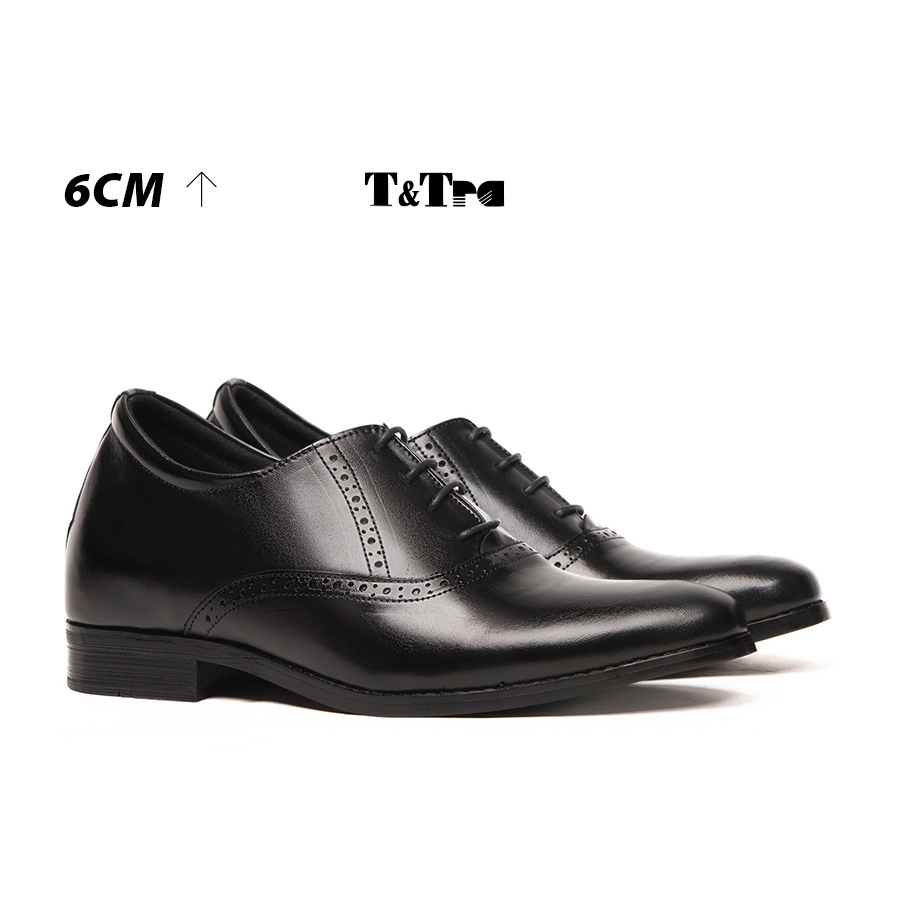 Shoes height increasing Men T & check S1034 Black