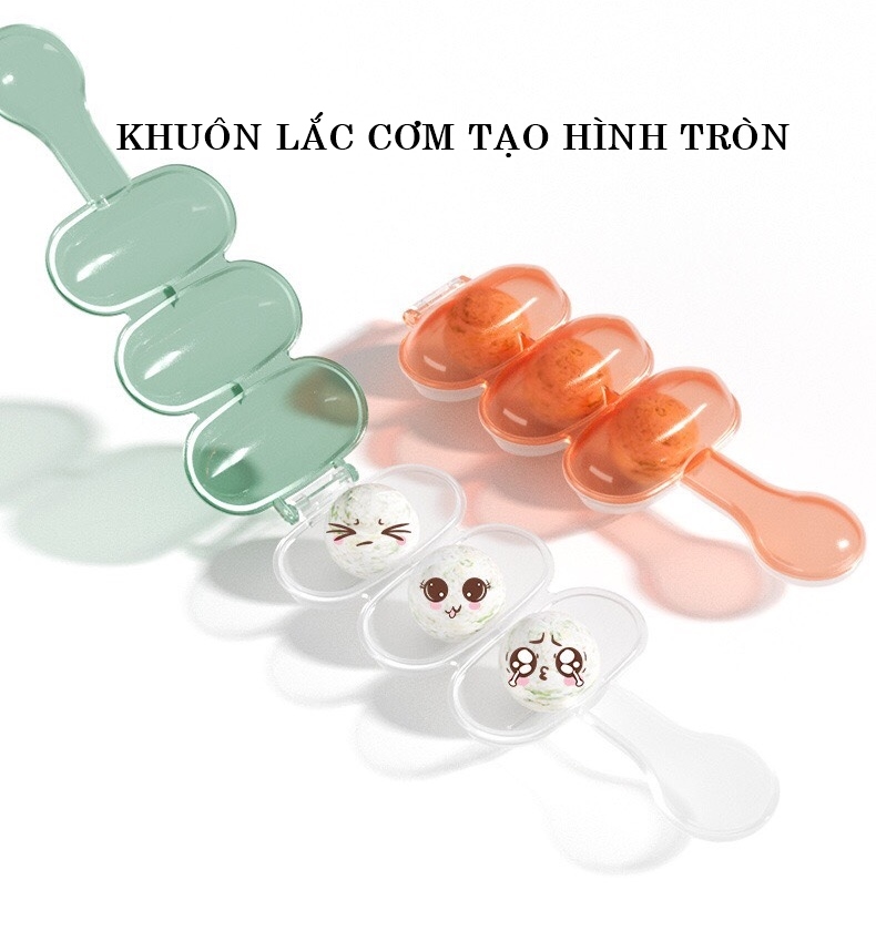Khuôn cơm, khuôn lắc làm cơm nắm cho bé kiểu Nhật