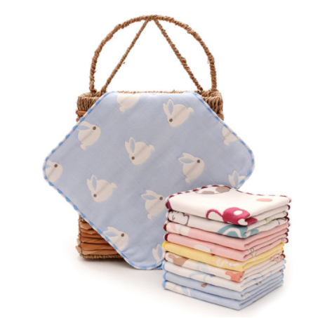 Khăn mặt cotton 6 lớp 25*25cm cho bé