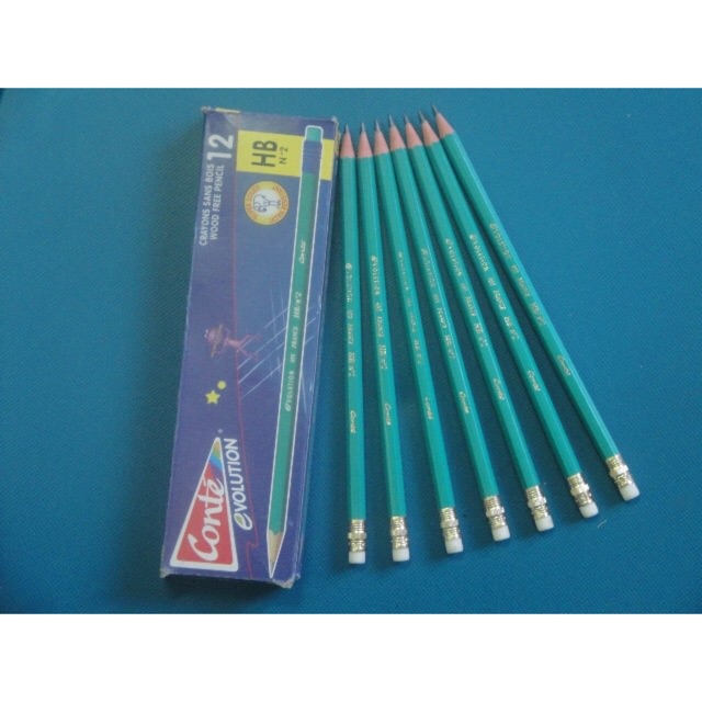 Hộp 12 Chiếc Bút Chì Pháp Conte 2B/Hb
