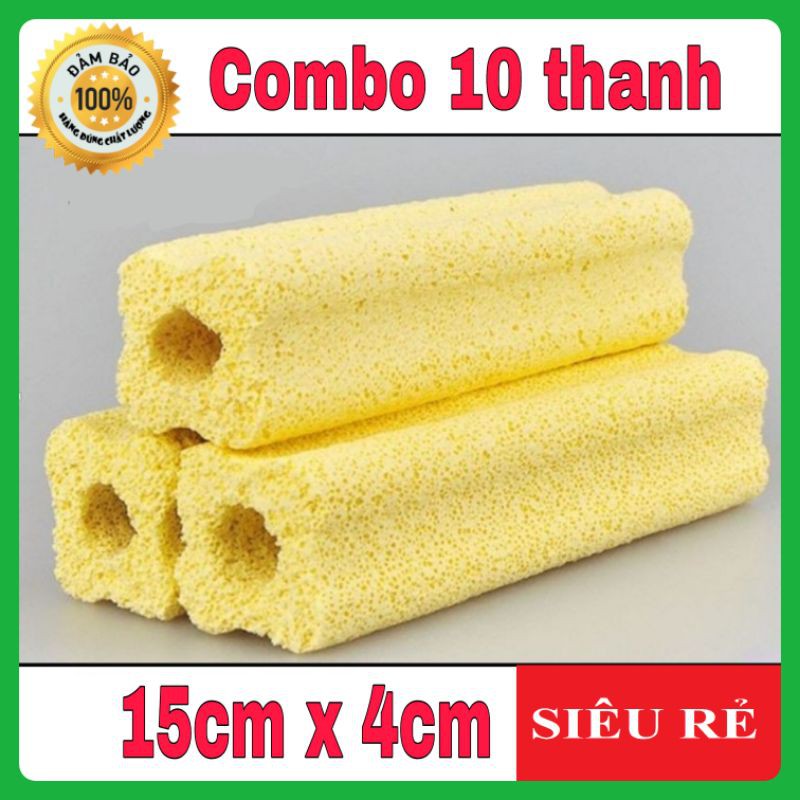 Combo 10 thanh sứ hoa mai vàng lớn