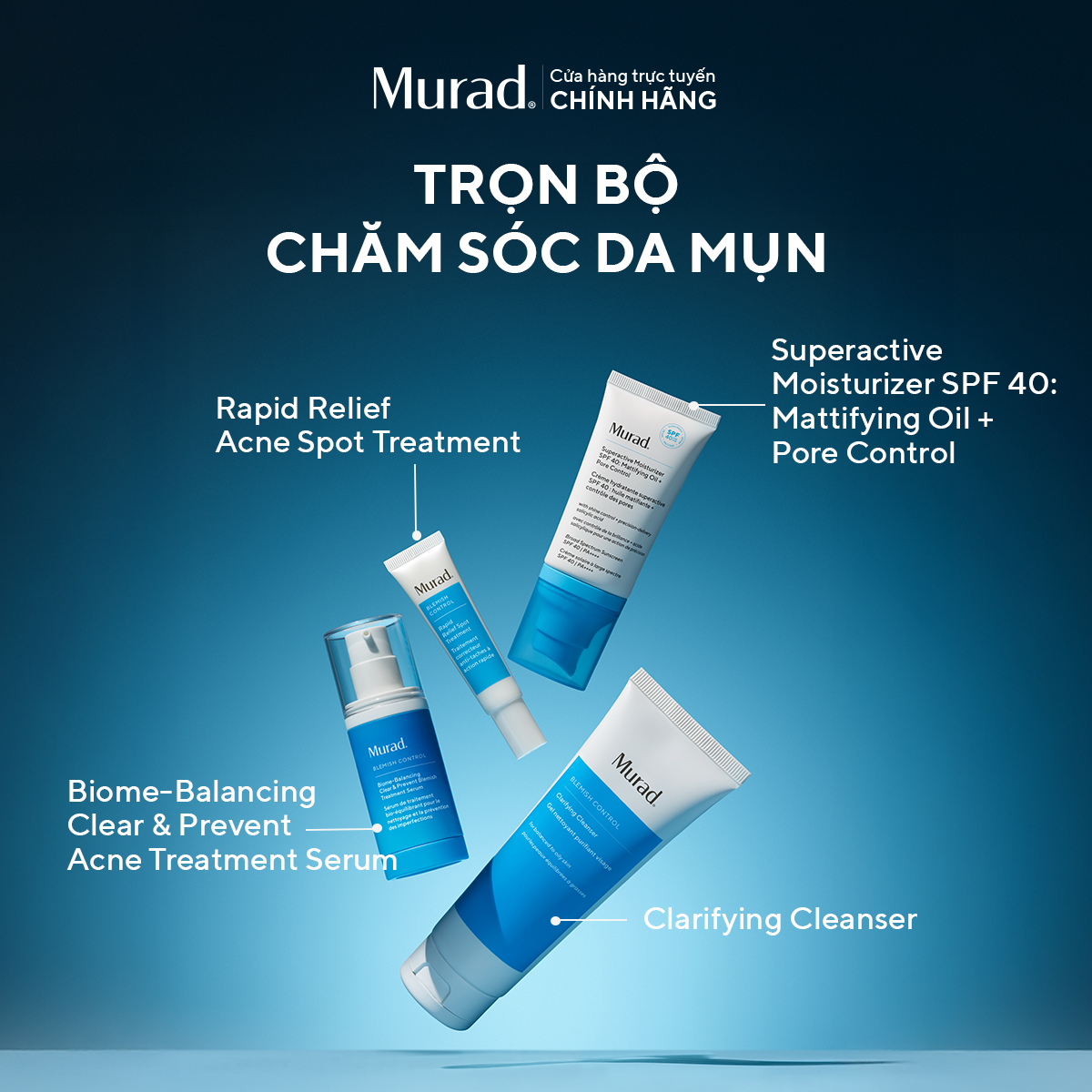 [HSD 12 THÁNG] Gel chấm mụn Murad Rapid Relief Acne Treatment 15ml
